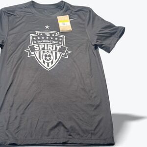 Nike Washington Spirit Dri-FIT Soccer Training T-Shirt Mens Small Gray NEW